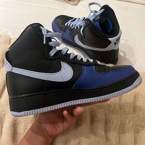 Jordan high low retro blue and black sneakers woman size 8.5 nike air